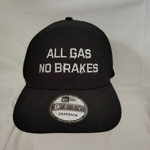 🧢New" All Gas No Brakes "  Era Black 9FIFTY Snapback Hat